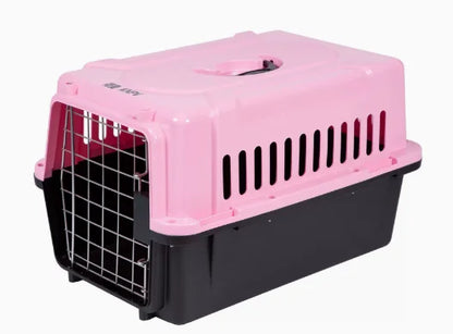 Pet Travel Carrier for Cats and Dogs ABS Large Capacity Portable Cage Lightweight Cat Bag Essential Pet Supplies